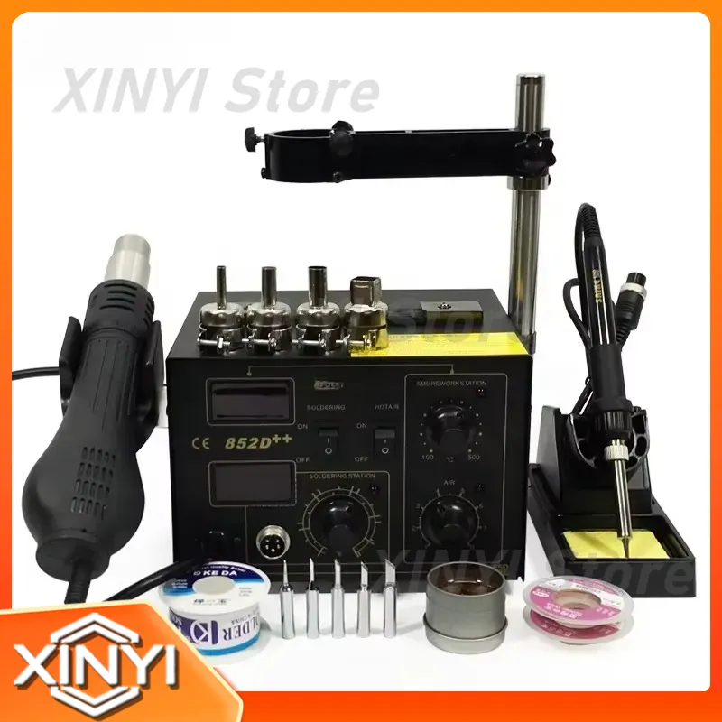 SAIKE 852D++ 2 in 1 SMD Rework - Smd Rework Station Hot Air Soldering 2 In 1 recension och pris